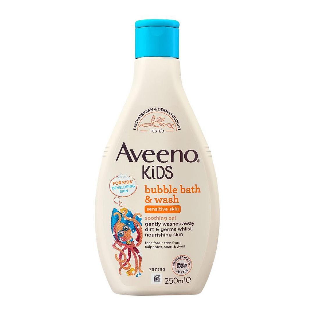 AVEENO KIDS BUBBLE BATH N WASH SENSITIVE 250ML